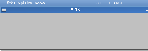 FLTK 1.3.3 window