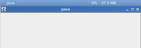 OpenJDK(Java) 7 window