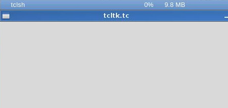 Tcl/Tk window