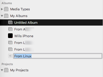 Image showing incorrect album item editing