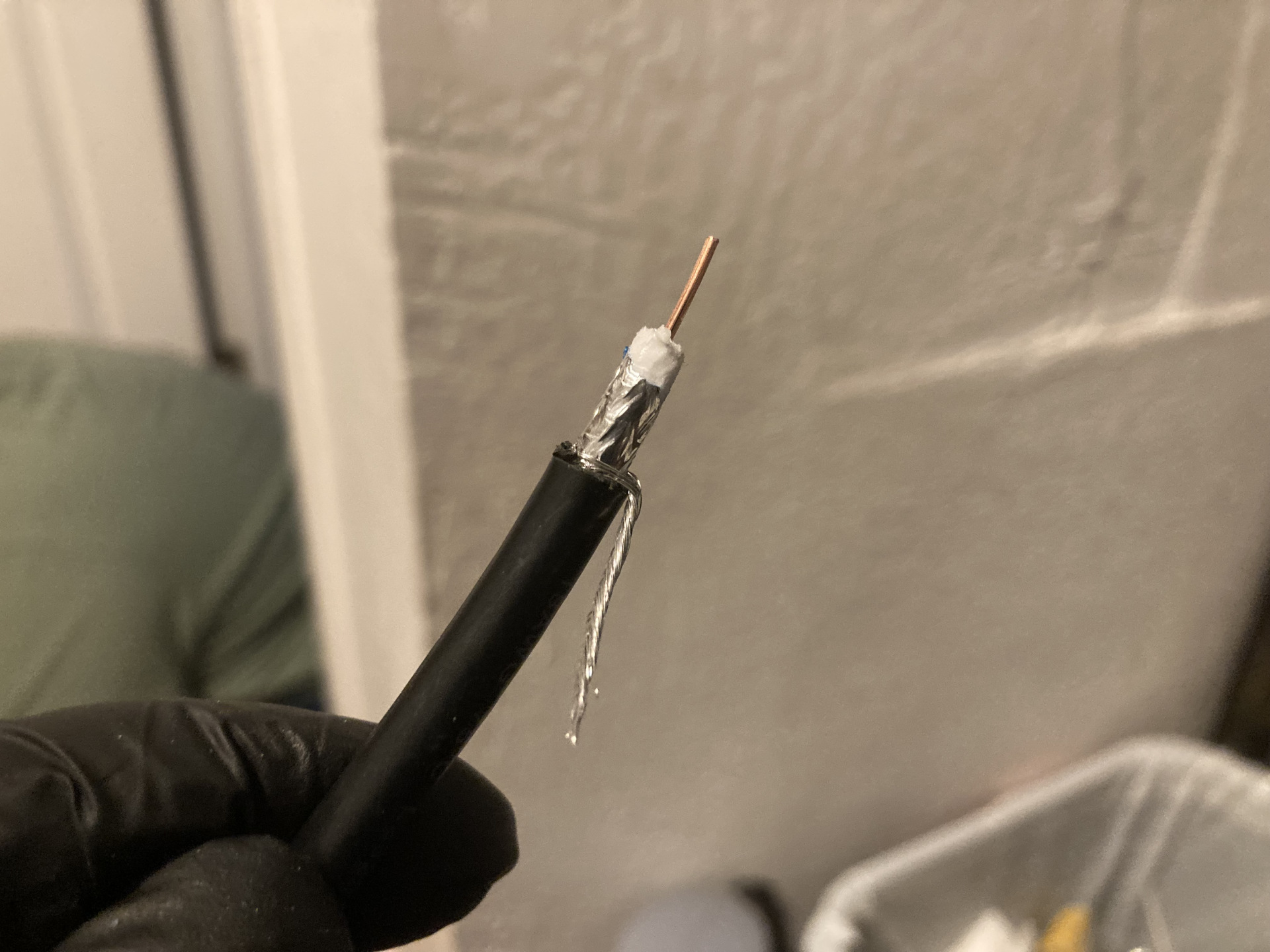 Time to connect the coax