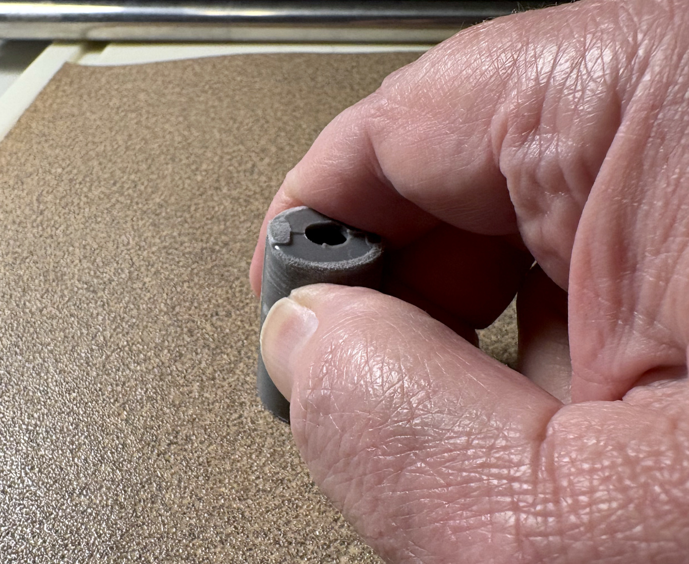 Sanding the cut side