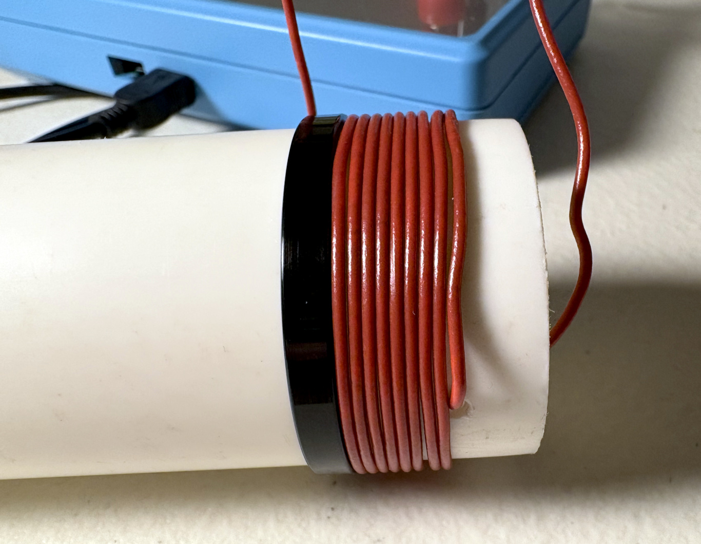 Winding a loading coil for 20 meters